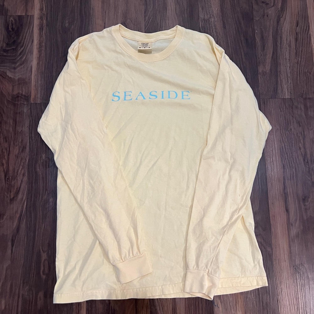 Yellow Seaside Florida Long Sleeve Shirt